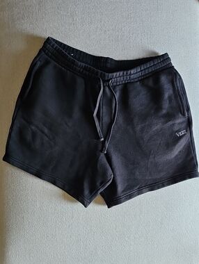 Vans men's Black Athletic Drawstring Shorts - Classic Logo